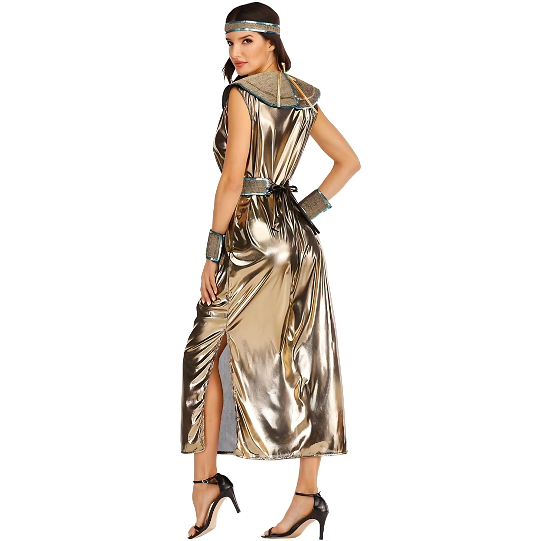 Vrouwen Elegante Cleopatra Halloween Kostuum Jurk | Maxi