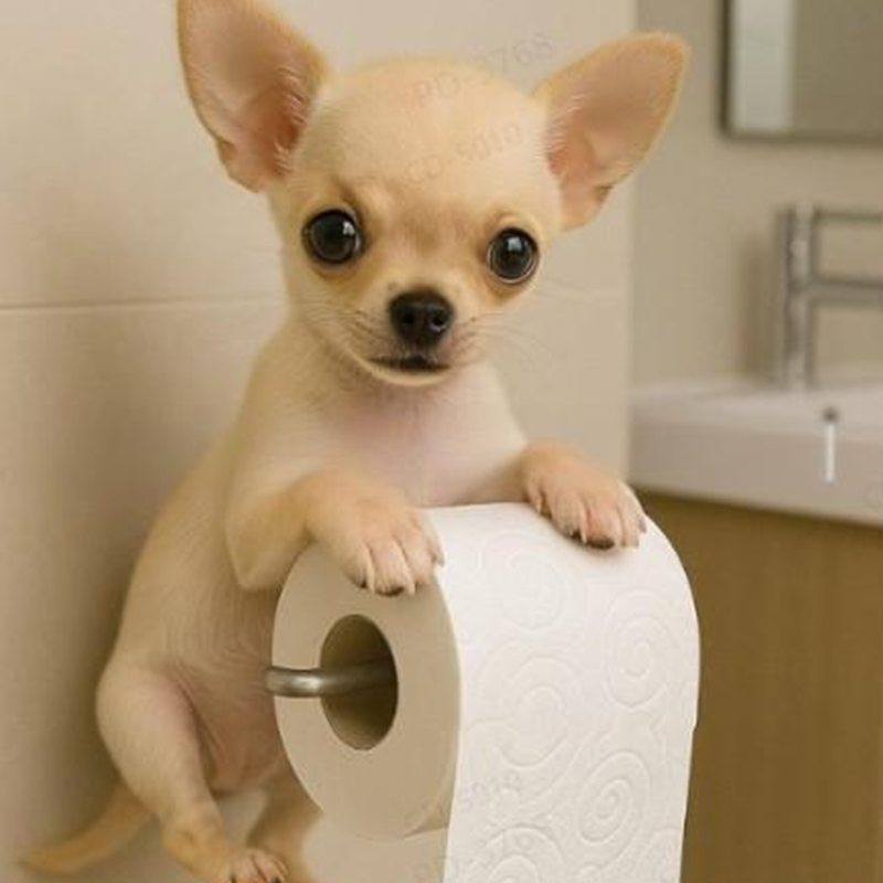 Honden Toiletpapierhouder – Decoratieve Dispenser voor een Vrolijke Badkamer