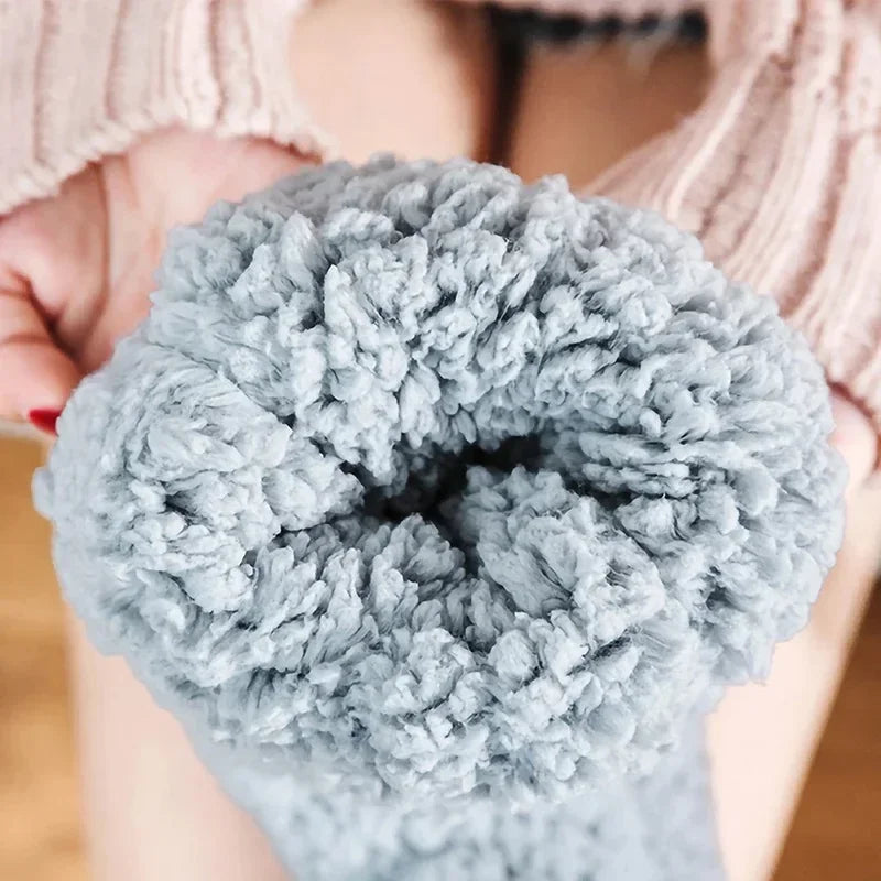 Fluffy Thermo Lounge Sokken – Zachte Warme Pluche Huissokken voor Wintercomfort