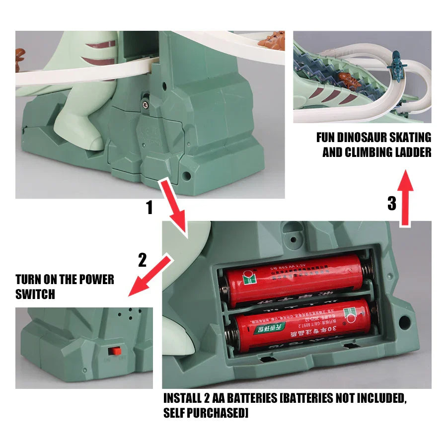 DinoSplash Glijbaan Set | Avontuurlijke glijbaan voor eindeloos speelplezier