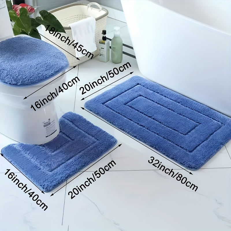 SoftStep Luxe Badmat Set – Antislip, Sneldrogend en Wasbaar