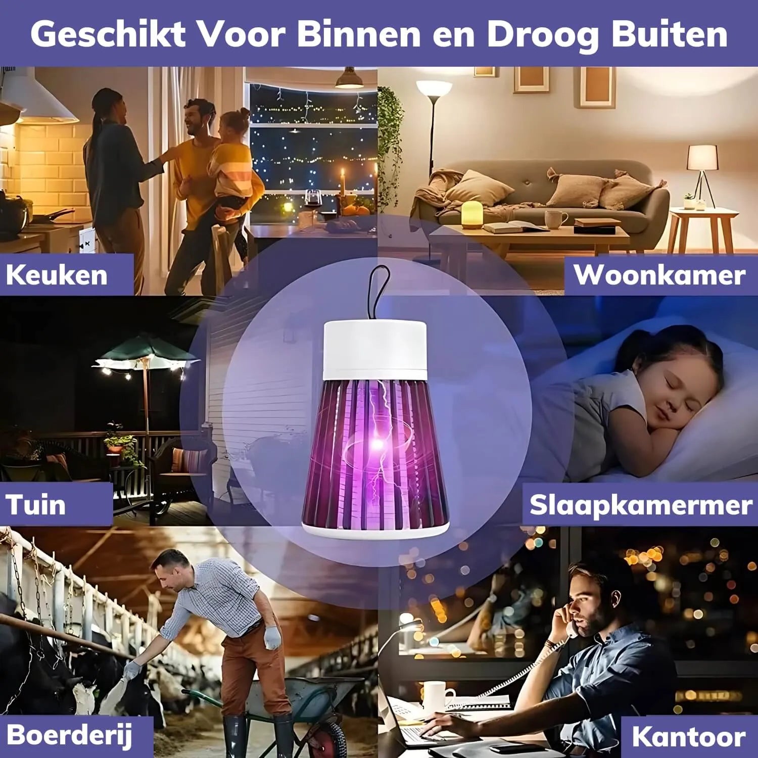MückenSchutz Pro USB Lamp | Effectieve insectenbestrijding voor binnen en buiten
