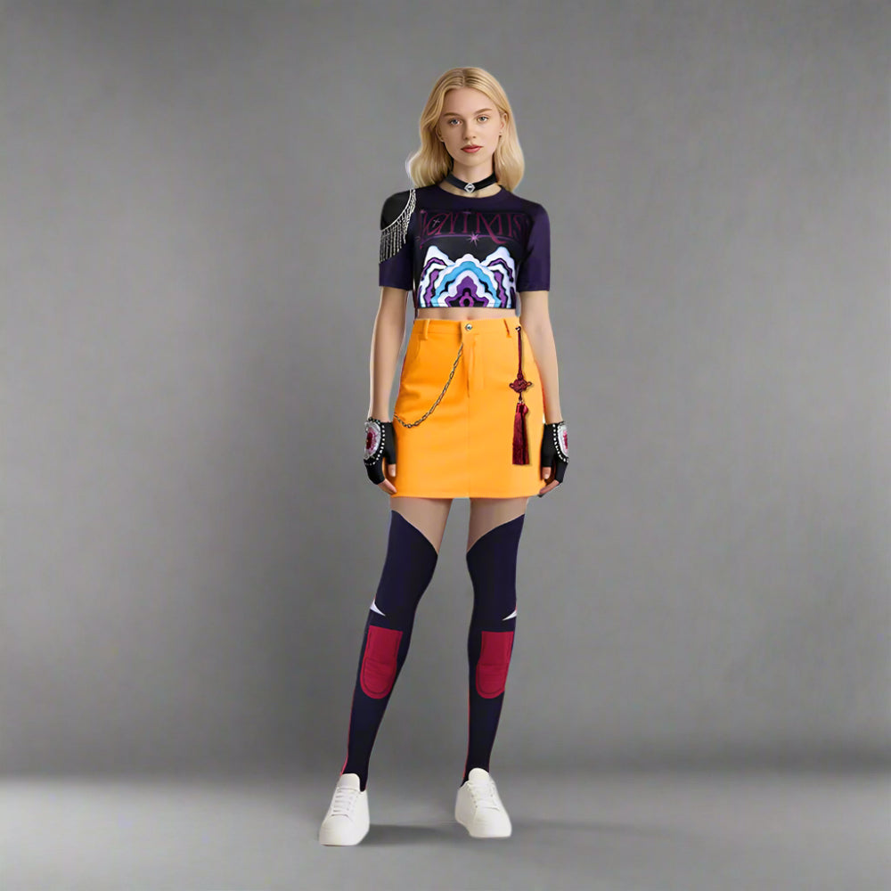 Meisjes Halloween Kostuum Popster Outfit Set