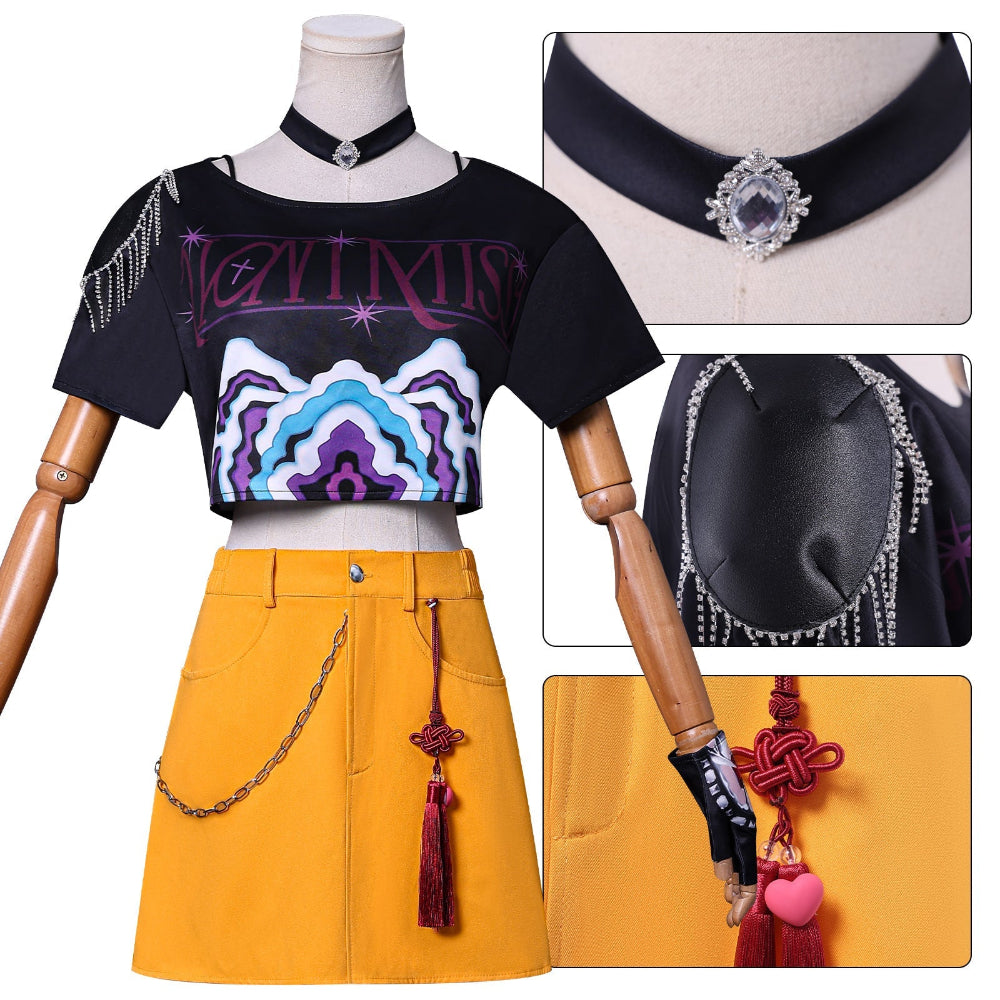 Meisjes Halloween Kostuum Popster Outfit Set