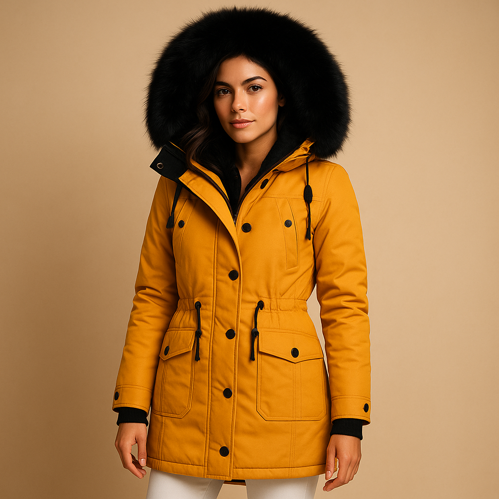 Yaraline Lange Winterjacke voor Dames – Waterdicht en Warm
