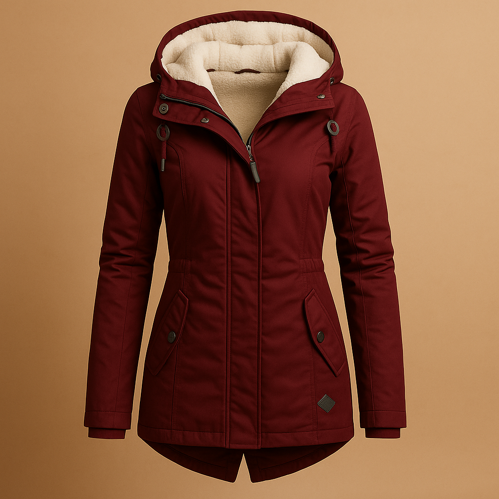 Manoria Lange Winterjas voor Dames – Warm en Elegant