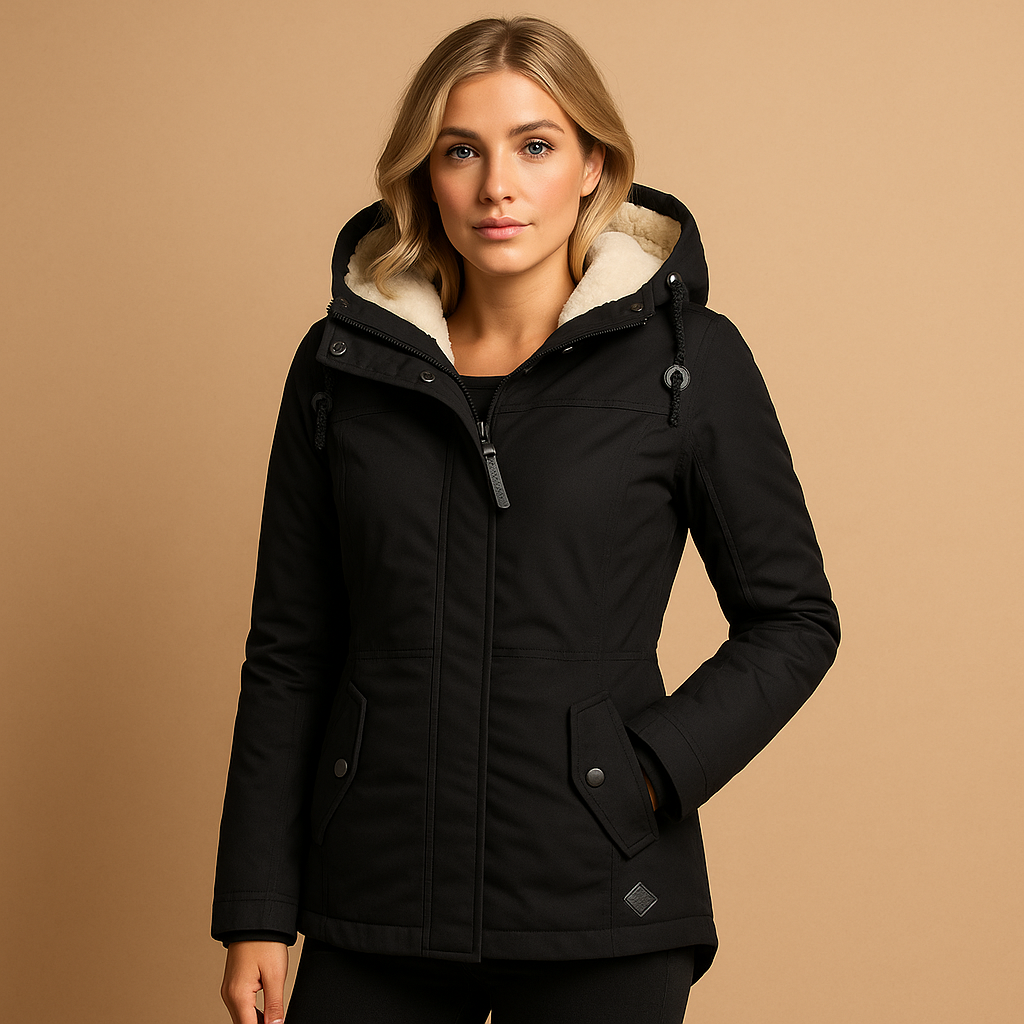 Manoria Lange Winterjas voor Dames – Warm en Elegant