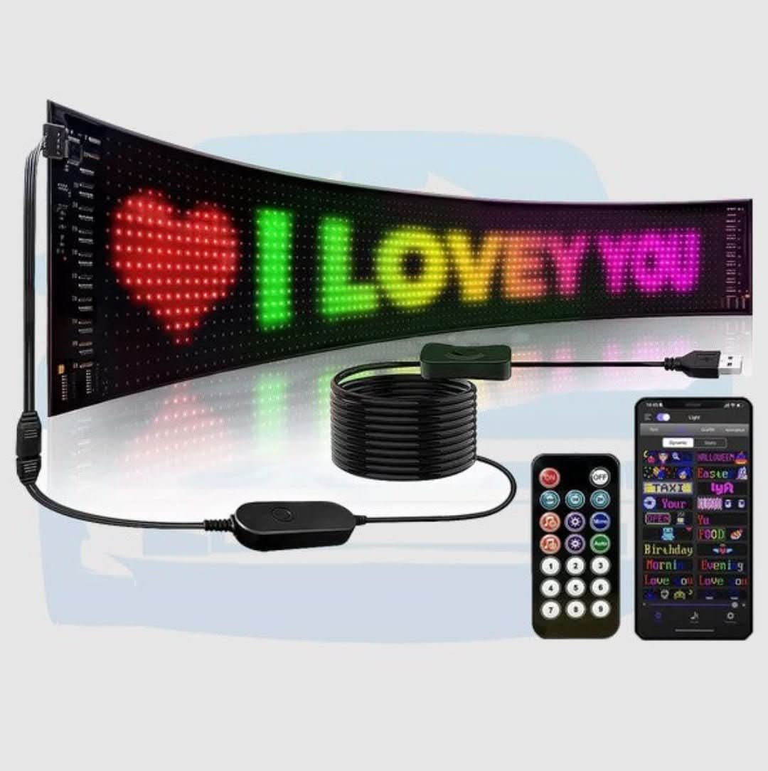 Aanpasbaar LED Auto-Display – GlowSign