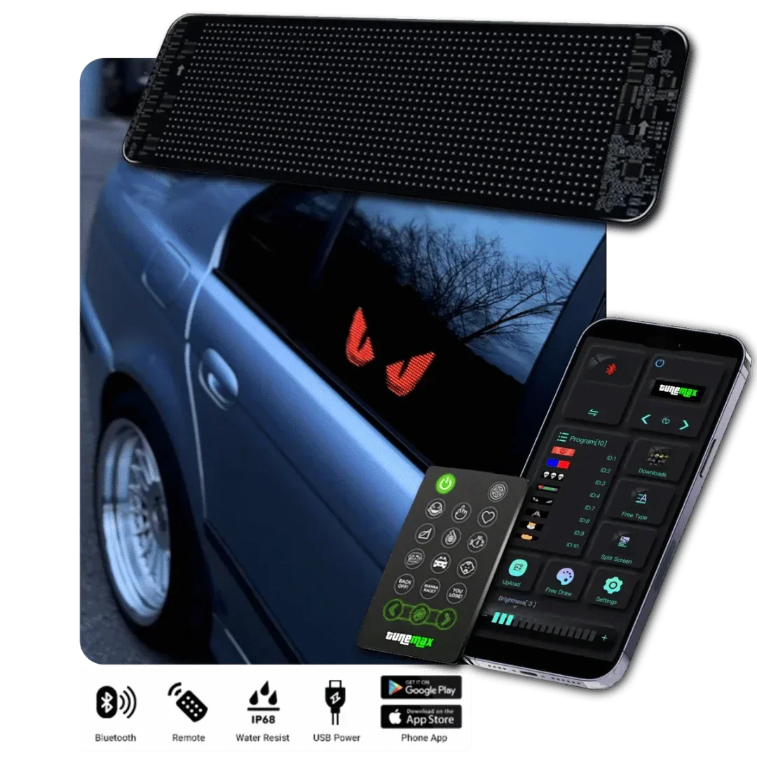 Aanpasbaar LED Auto-Display – GlowSign