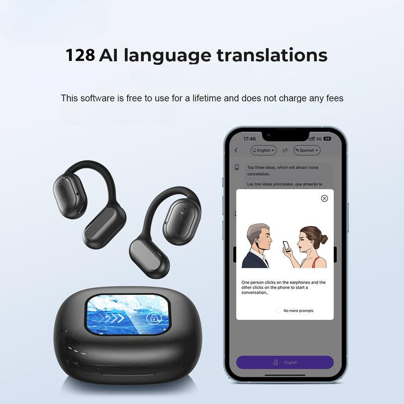 SmartSpeak AI Translator Earbuds | Real-Time Vertaling, Naadloze Communicatie