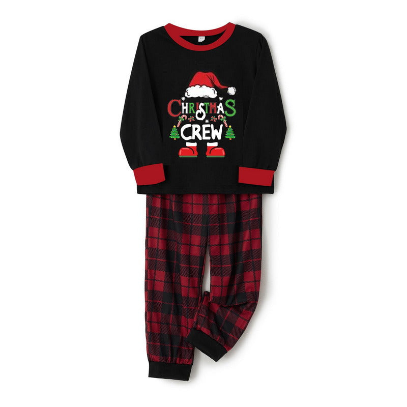 Kerstcrew Print Bijpassende Familie Pyjama's - Honden Pyjama Inclusief