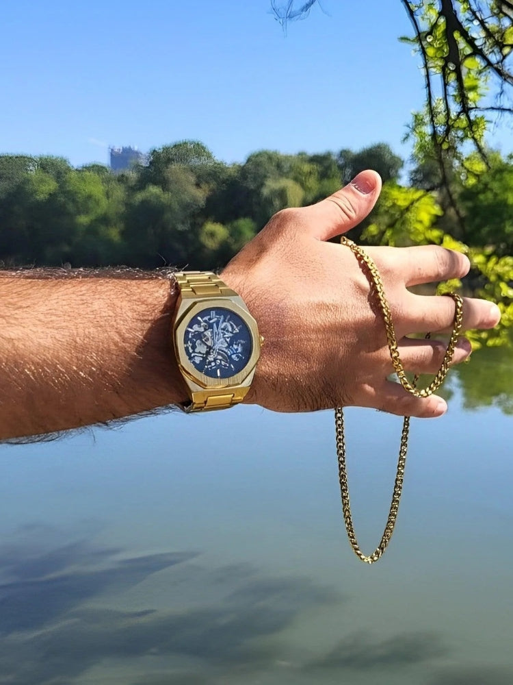 Blaise - Chronograaf Horloge Leer - Tijdloze Elegant