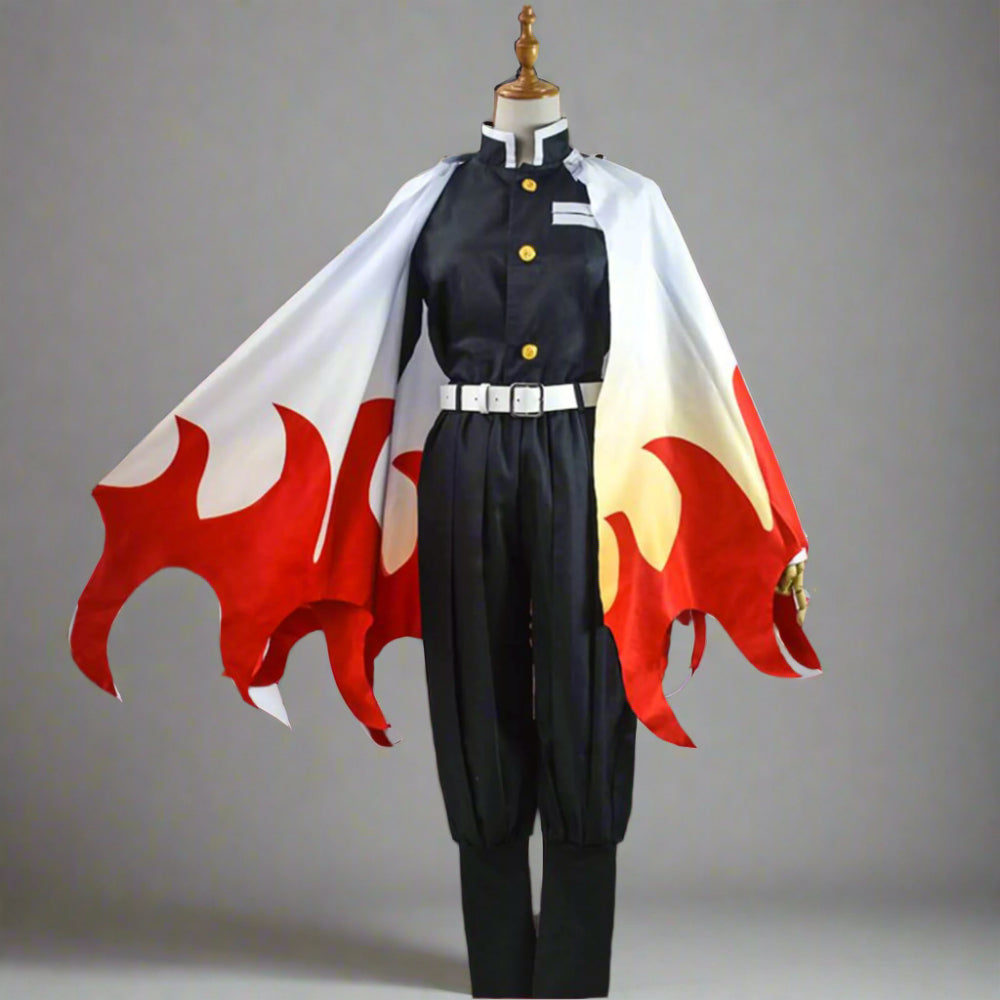 Halloween Kostuum Vlam Samurai Cosplay Outfit