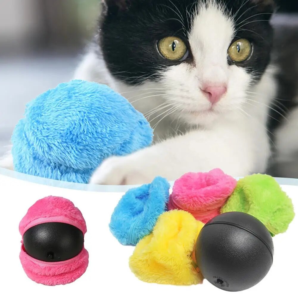 Automatische Rollende Hondenbal - Interactief Oplaadbaar Speelgoed voor Binnen/Buiten, Veilig Niet-Toxisch Materiaal