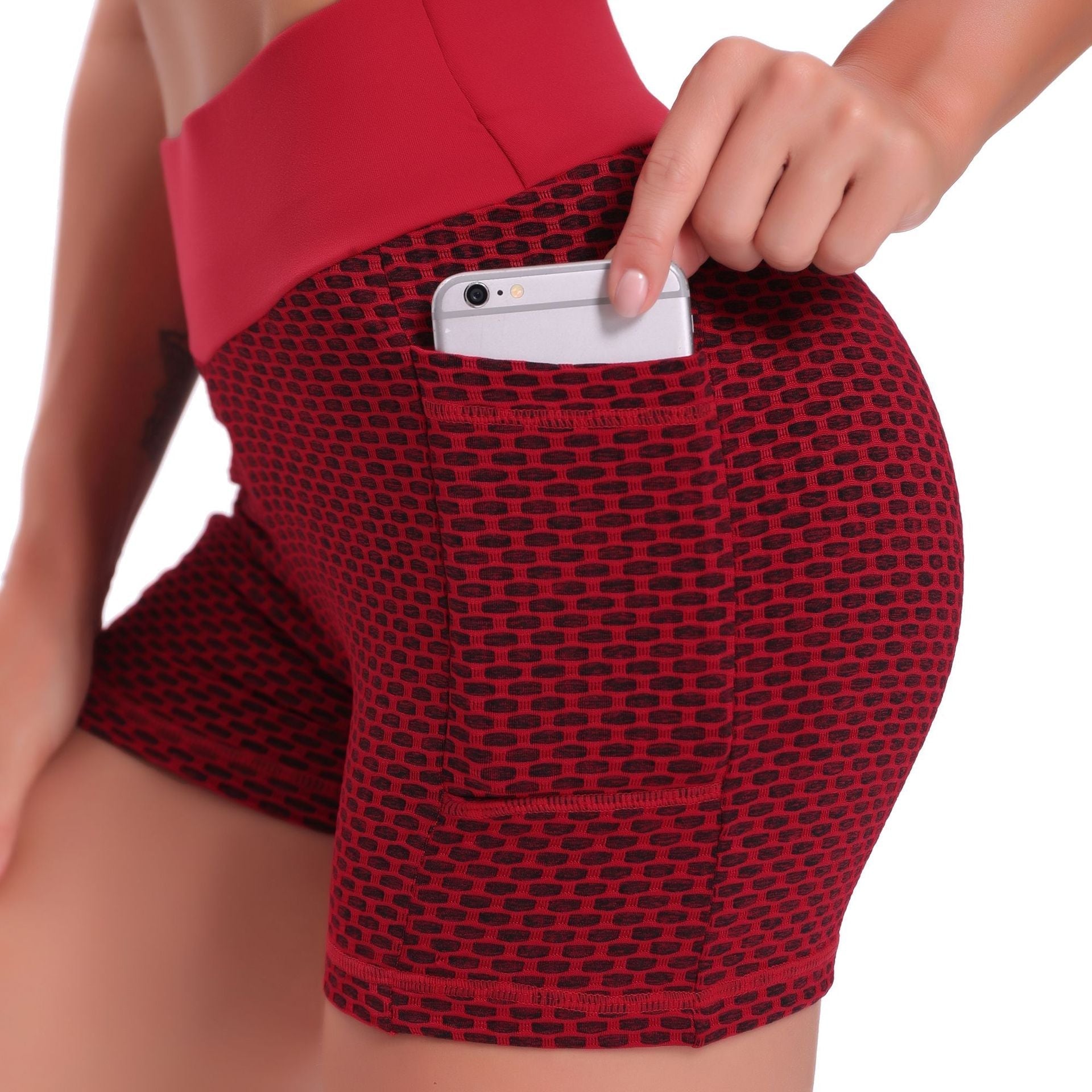 FlexFit Pro Shorts | Ademend Jacquard Yoga Shorts voor Dames, liftend en biedt ultiem comfort