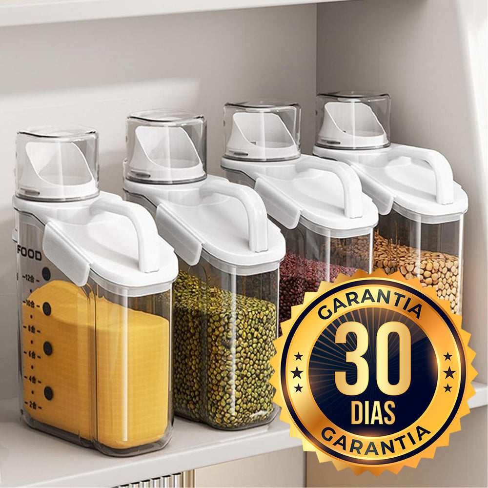 FreshSeal Pro | Transparante Voedselveilige Graanopslagdispenser