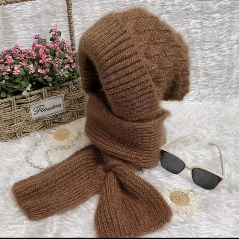 1+1 GRATIS | ScarfBeanie - Dames sjaal en beanie-muts in één