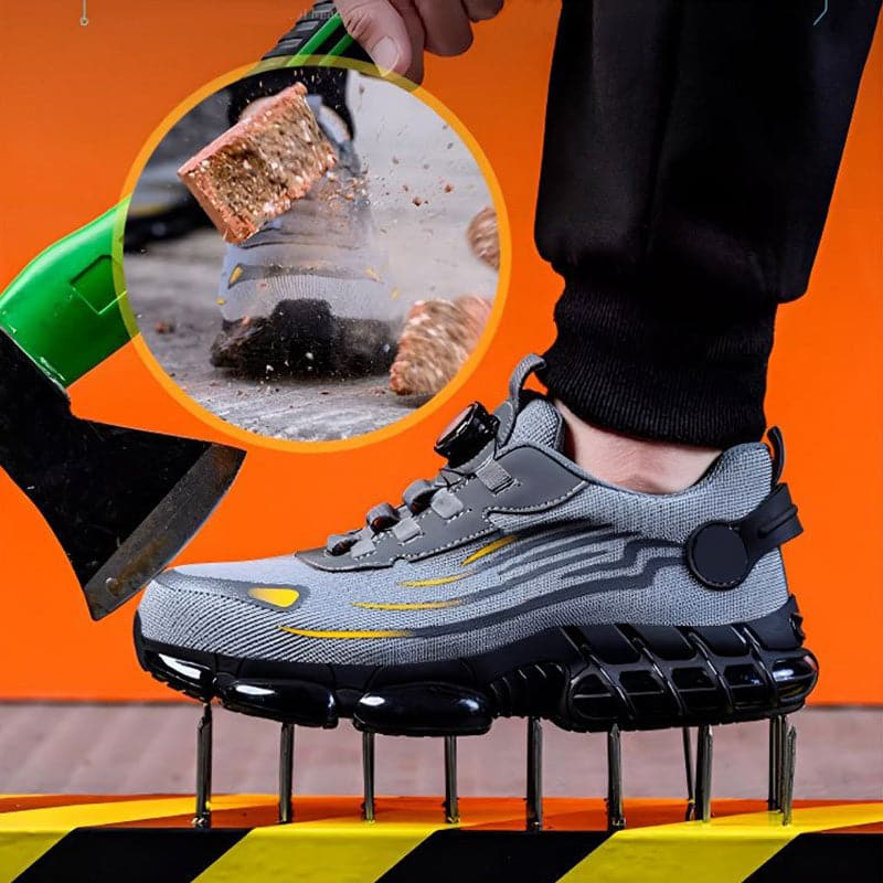 LuxuraGuard Uniseks Veiligheidsschoenen | Stijlvolle antislip noppen voor optimale grip en veiligheid