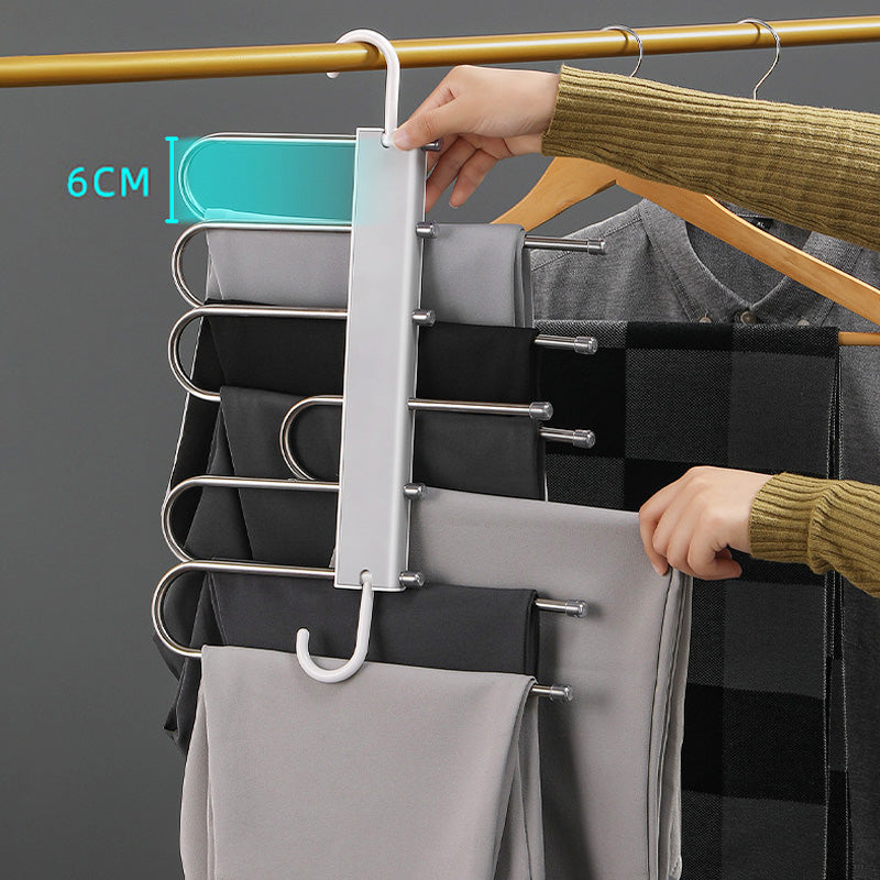 MagicSpace Multifunctionele Broekenhanger | Organiseer Slimmer, Bespaar Ruimte