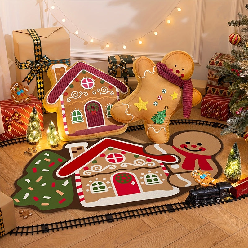 KerstGinger Deurmat Luxe – Absorberende antislip kerstdeurmats