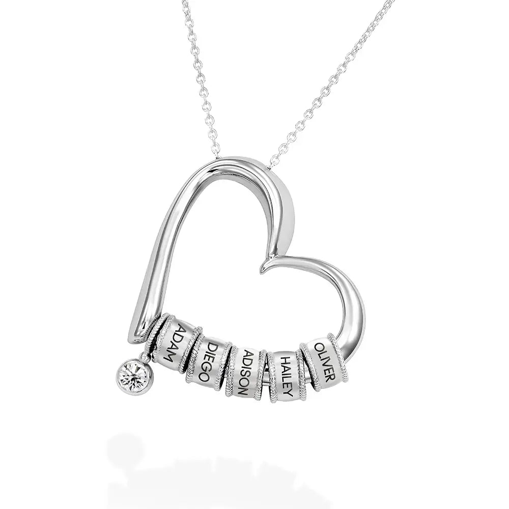 Forever Hearts | Familie ketting op maat met gegraveerde namen