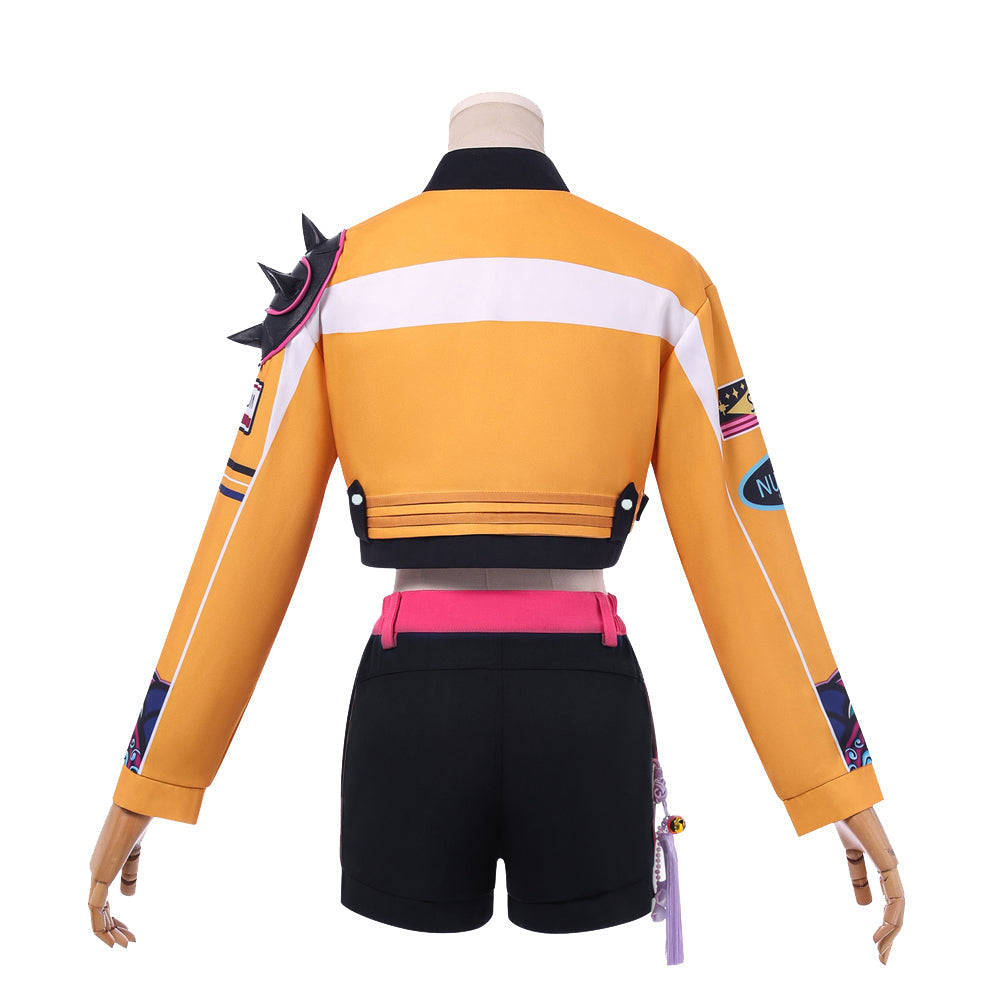 Meisjes Futuristisch Halloween Kostuum Crop Jacket Lange Mouwen