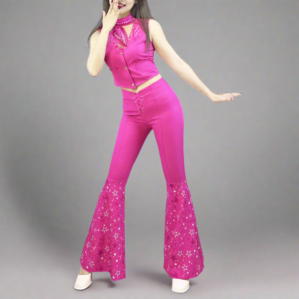 Halloween Kostuum Roze Cowgirl Outfit Set