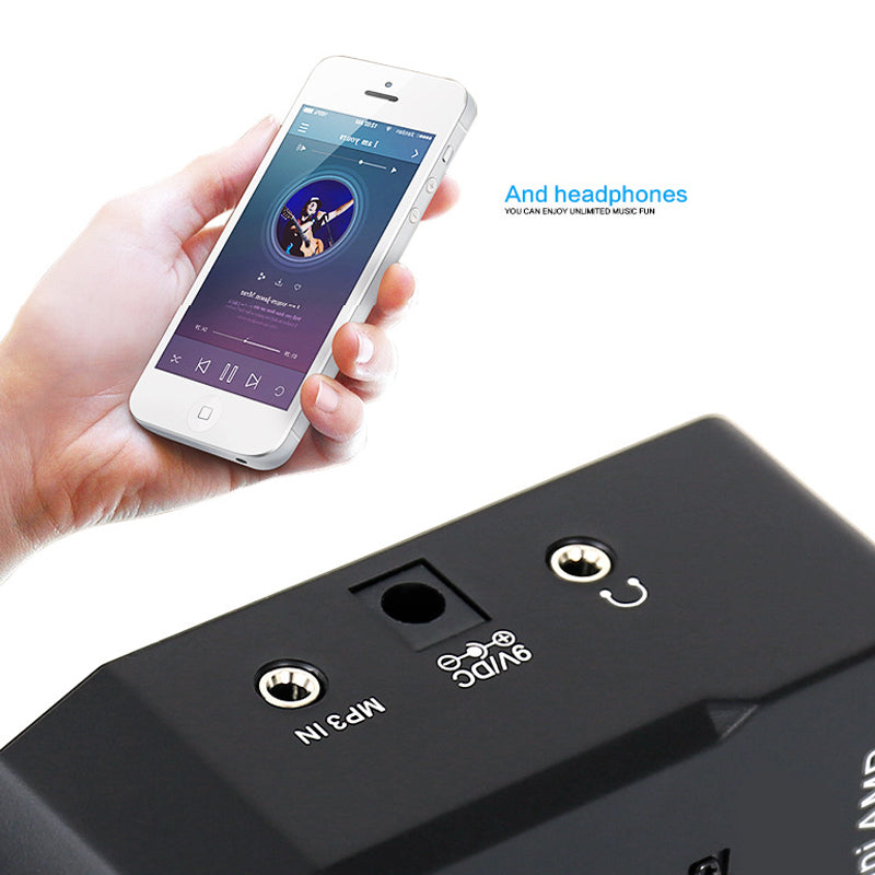 SonicElegance Luxe Draagbare Mini-Elektrische Gitaarversterker Set | Krachtige geluidservaring in een compact ontwerp