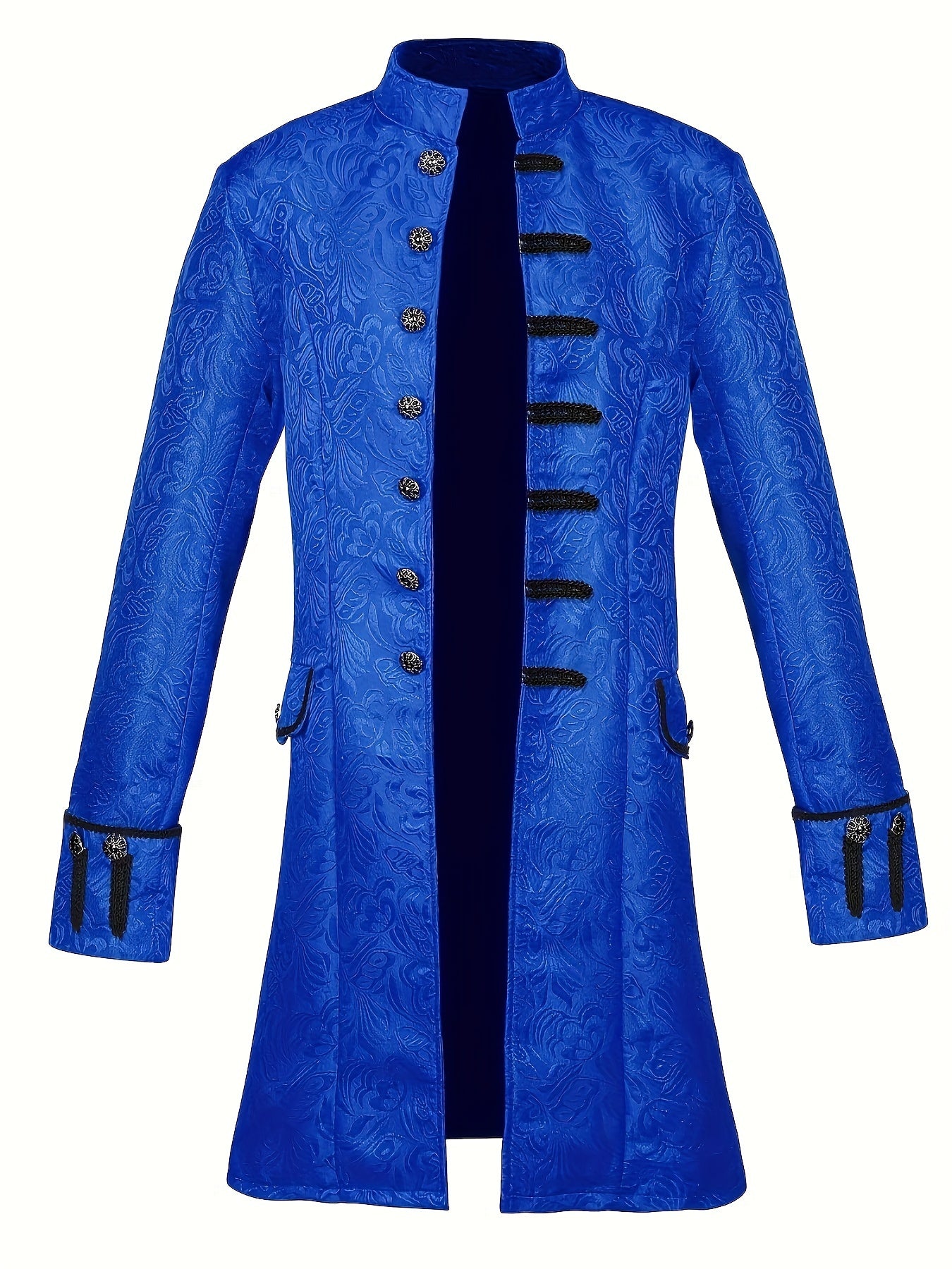 Mannen Gothic Brocade Halloween Kostuum Jas | Vintage Lange Mouwen