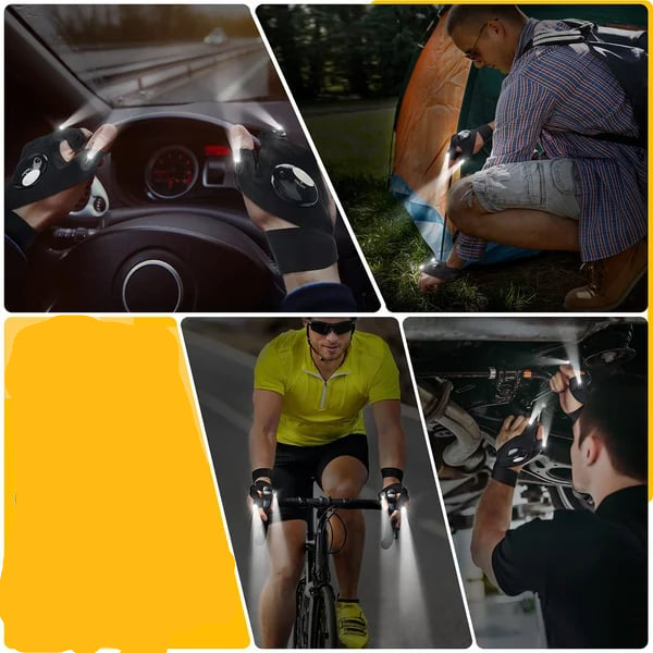 LuxeGuard LED Zaklamp en Waterdichte Handschoenen | Onmisbare bescherming en helder licht voor elke gelegenheid