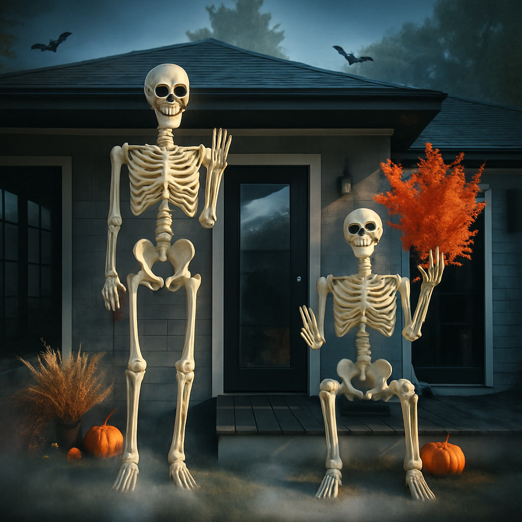 Halloween Reusachtige Buitenskelet Decoratie