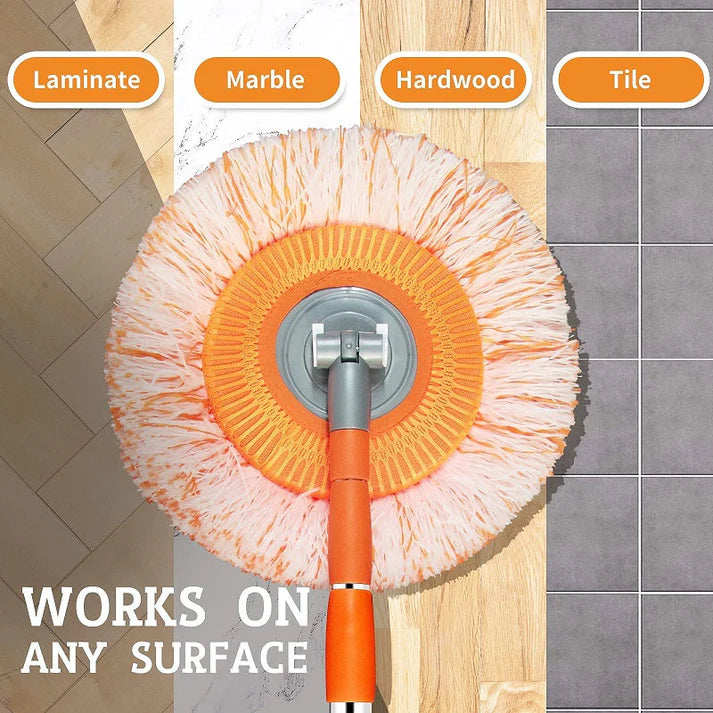 LuxeClean 360° Roteerbare Schoonmaakmop | Verstelbare mop voor moeiteloos reinigen in elke hoek