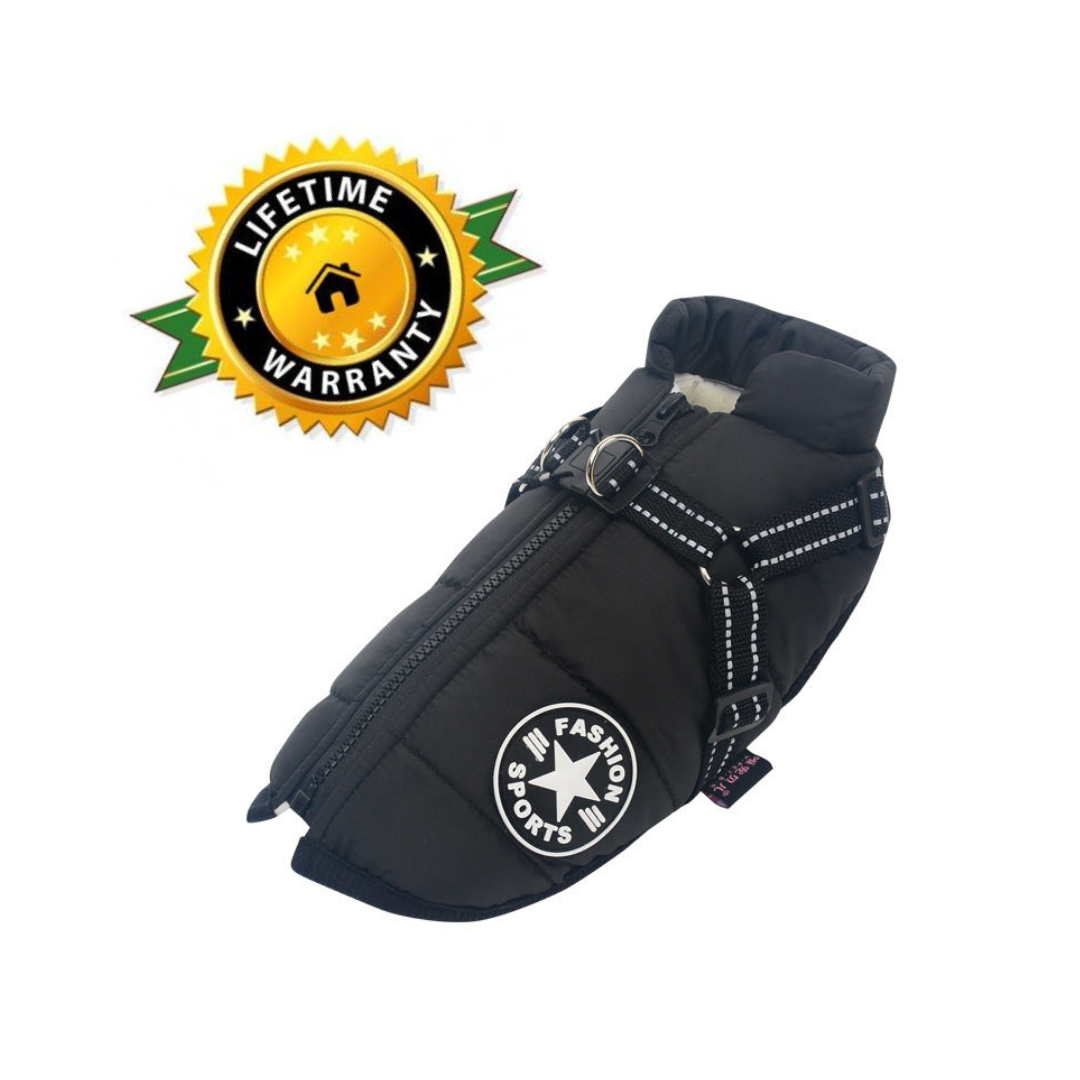 WoofGuard™ - Waterdichte Winterjas met geïntegreerd Harnas