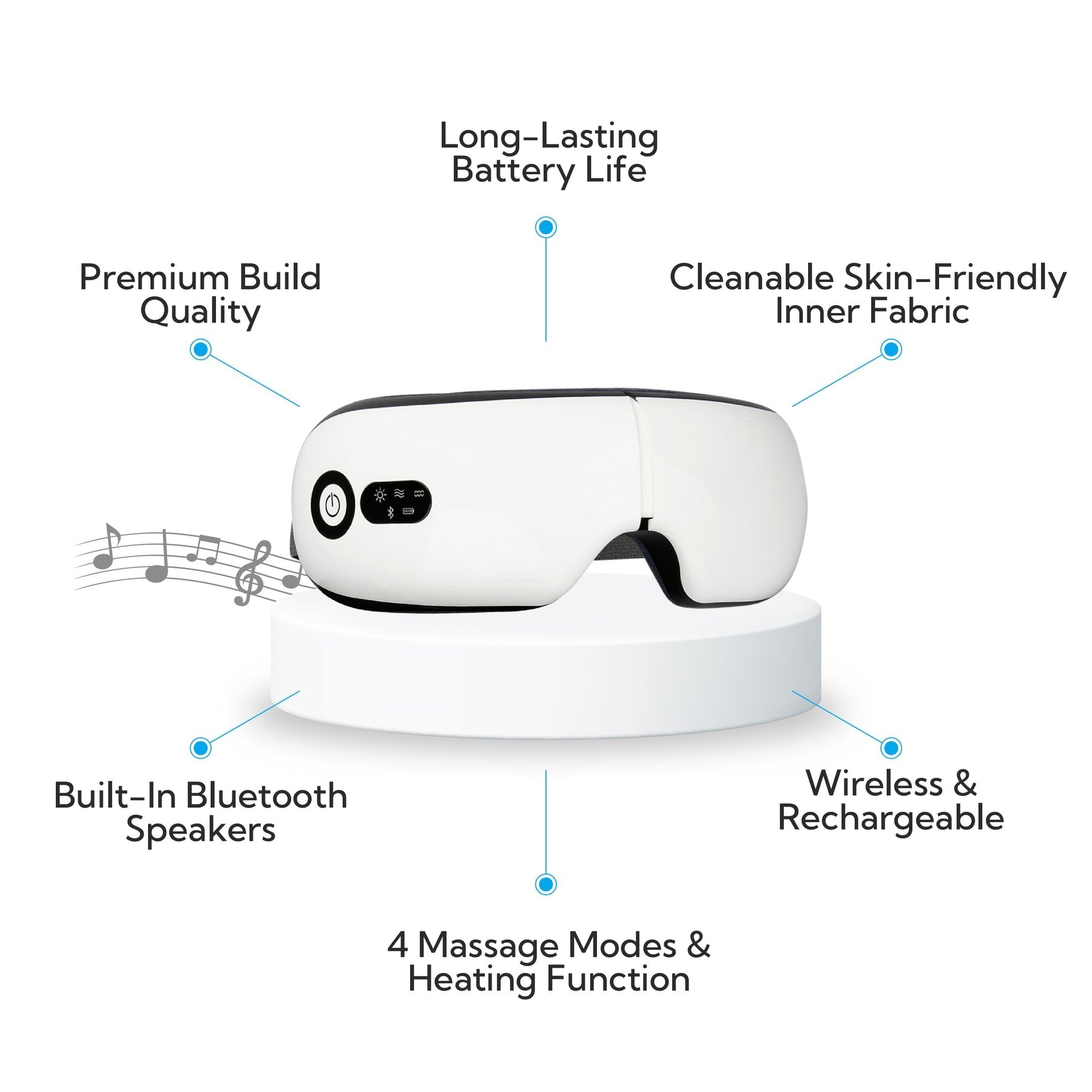 RelaxVision Slimme Oogmassager | Ultieme ontspanning binnen handbereik