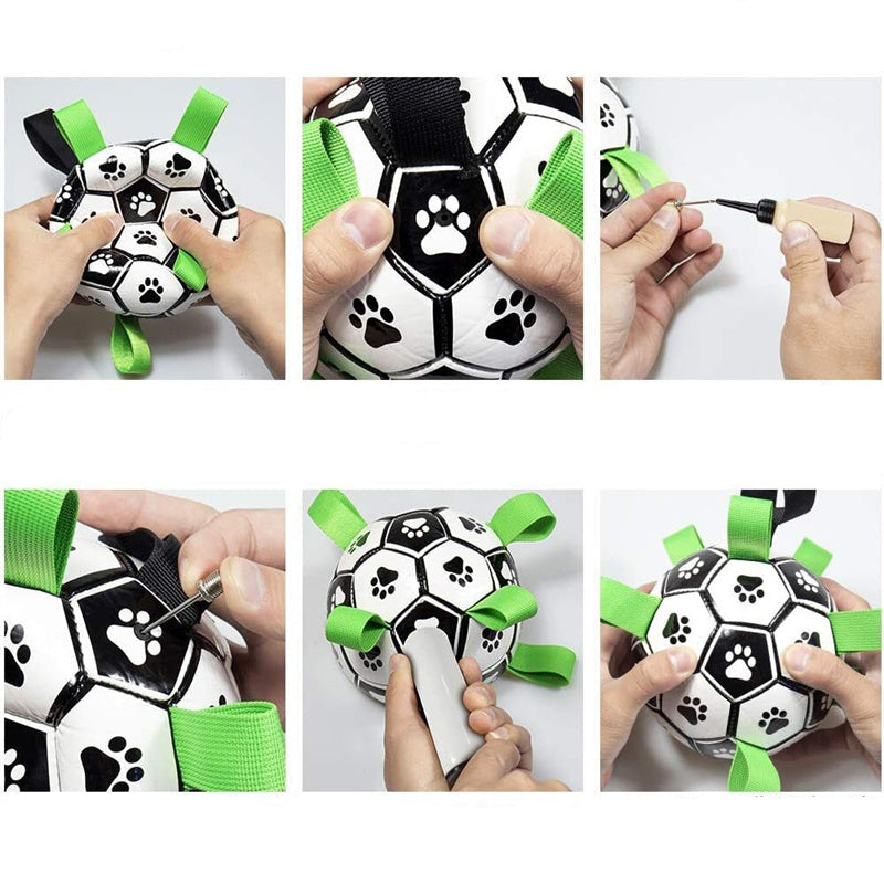 CanineElegance Luxe Voetbal | Duurzaam en plezierig speelplezier voor honden