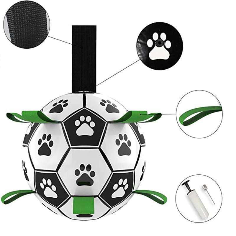 CanineElegance Luxe Voetbal | Duurzaam en plezierig speelplezier voor honden