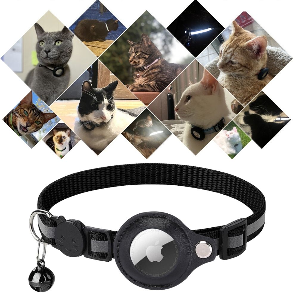 Kat GPS Tracker Halsband met Snelsluiting en Reflectief Ontwerp voor Verbeterde Nachtzichtbaarheid