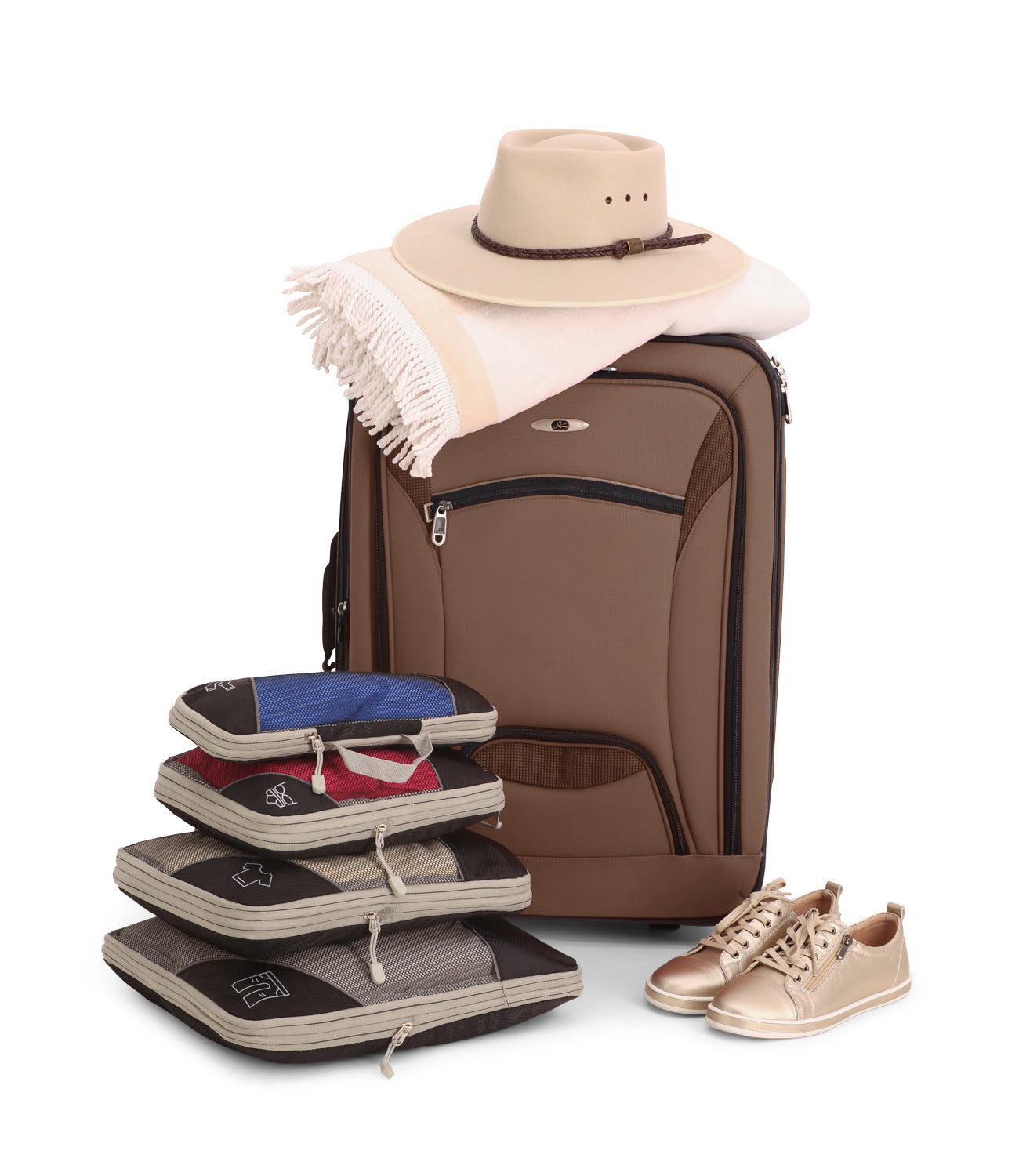 LuxuraPack Compressie Inpak Cubes | Ruimtebesparende opbergoplossingen voor georganiseerde reizen