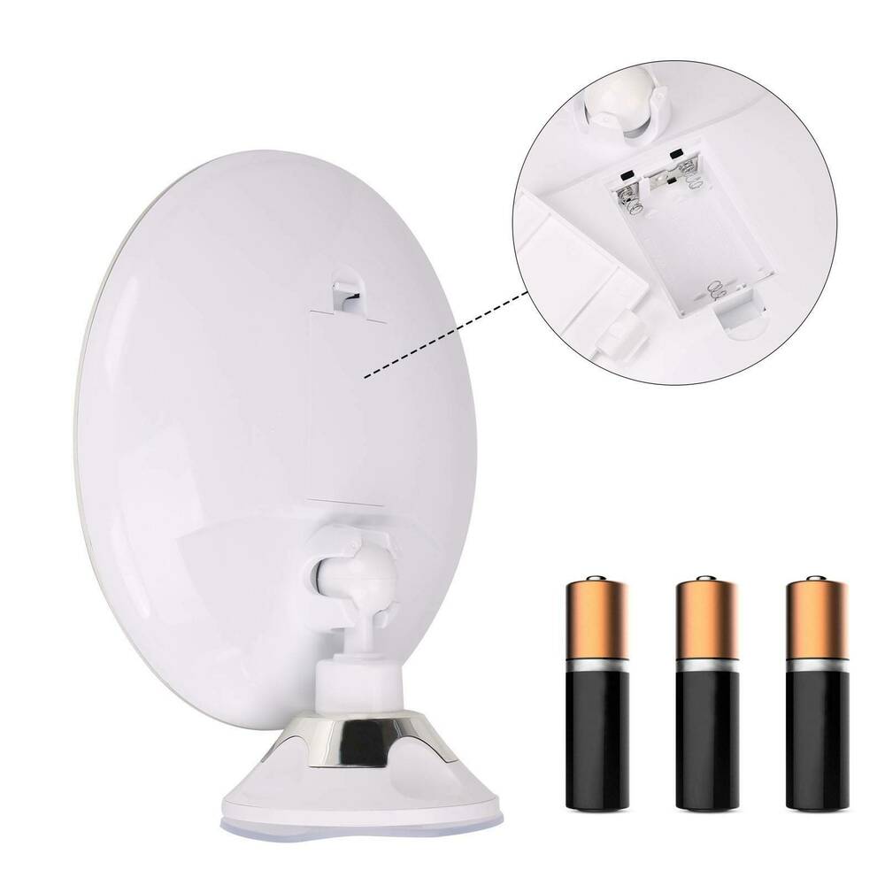 10x Vergrotende LED Make-up Spiegel 360° Rotatie met Verlichting