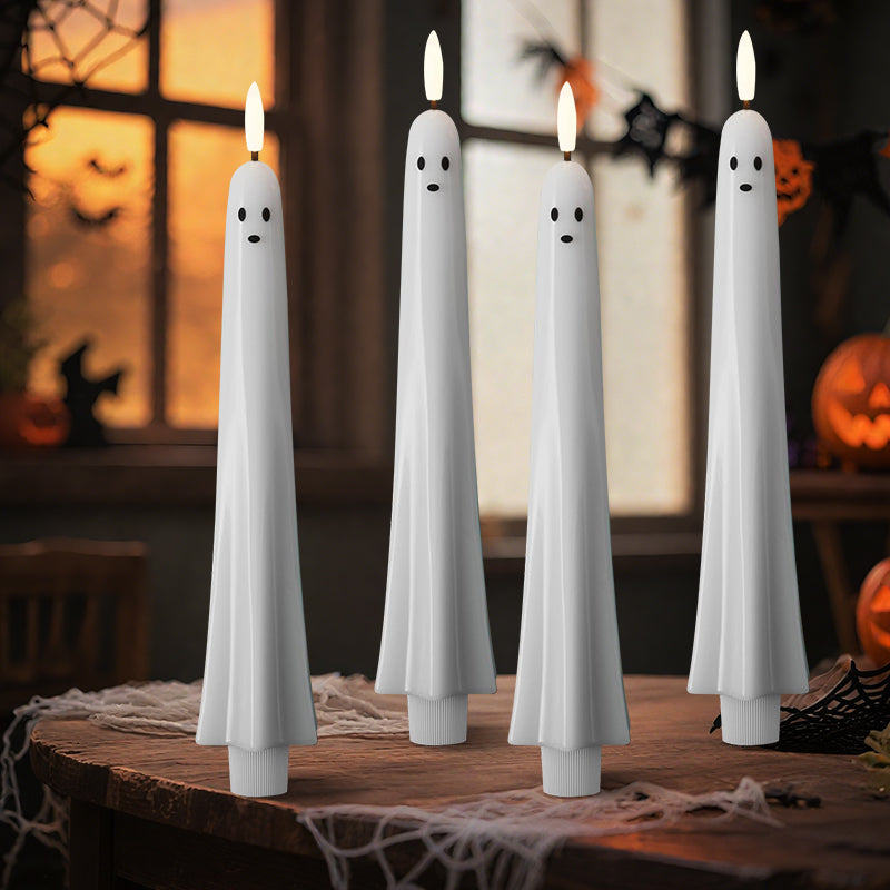 Spooklicht Halloween | Afstandsbediend 3D-vlamlicht voor spookachtige sfeer