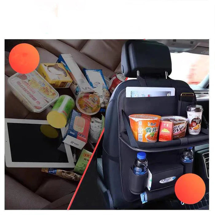 LuxuraDrive Elite Achterzit Organizer | Stijlvolle opbergoplossing voor een opgeruimde auto-interieur