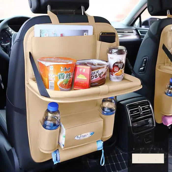LuxuraDrive Elite Achterzit Organizer | Stijlvolle opbergoplossing voor een opgeruimde auto-interieur