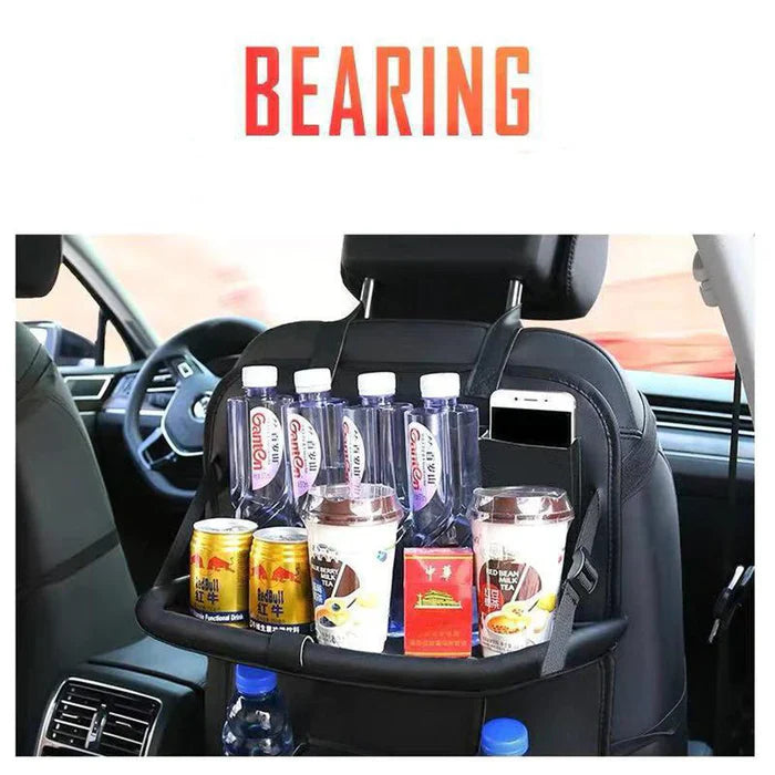 LuxuraDrive Elite Achterzit Organizer | Stijlvolle opbergoplossing voor een opgeruimde auto-interieur