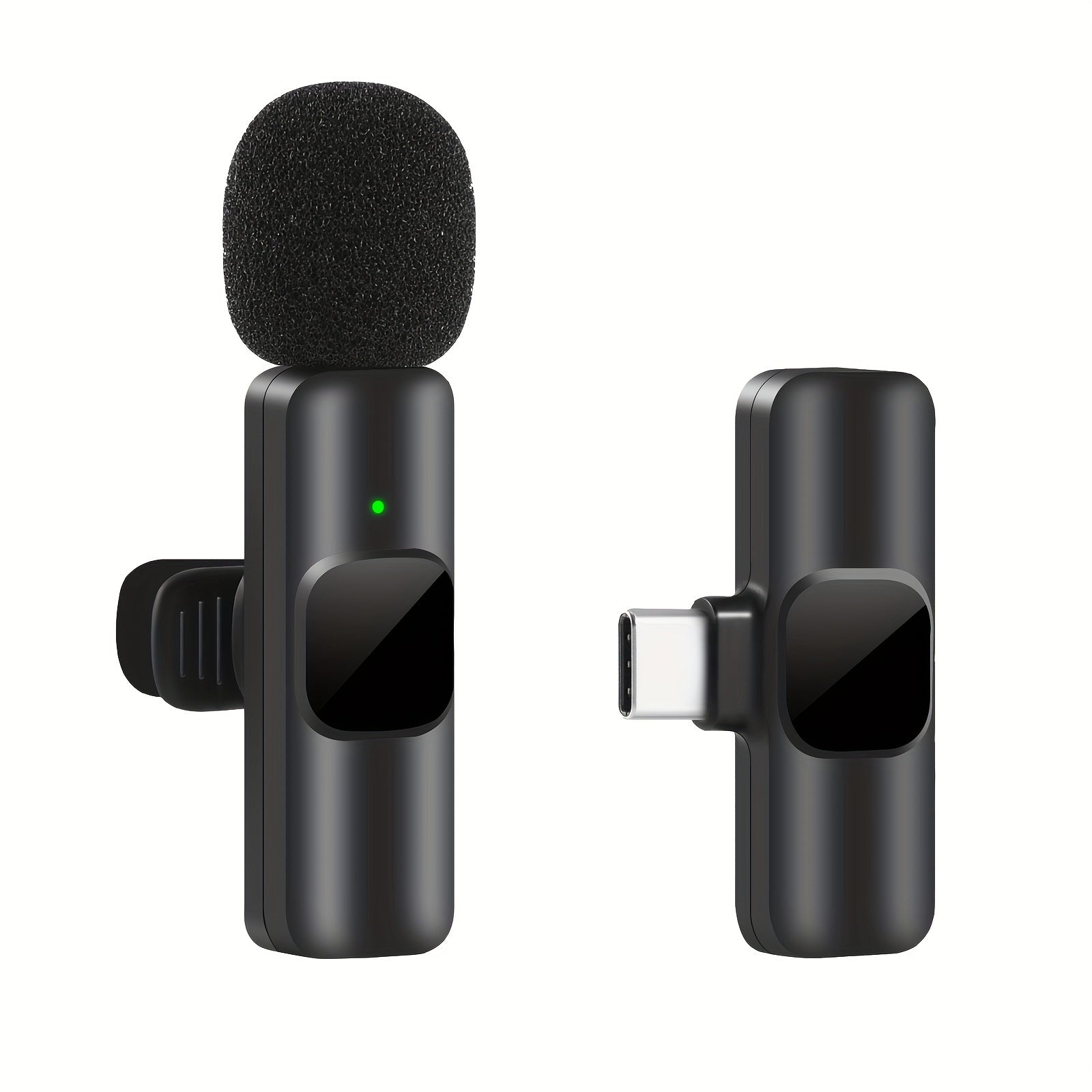 Draadloze Lavaliermicrofoon voor Video-opnames en Livestreaming – Compact Ontwerp met Hoge Geluidskwaliteit en USB-C Verbinding