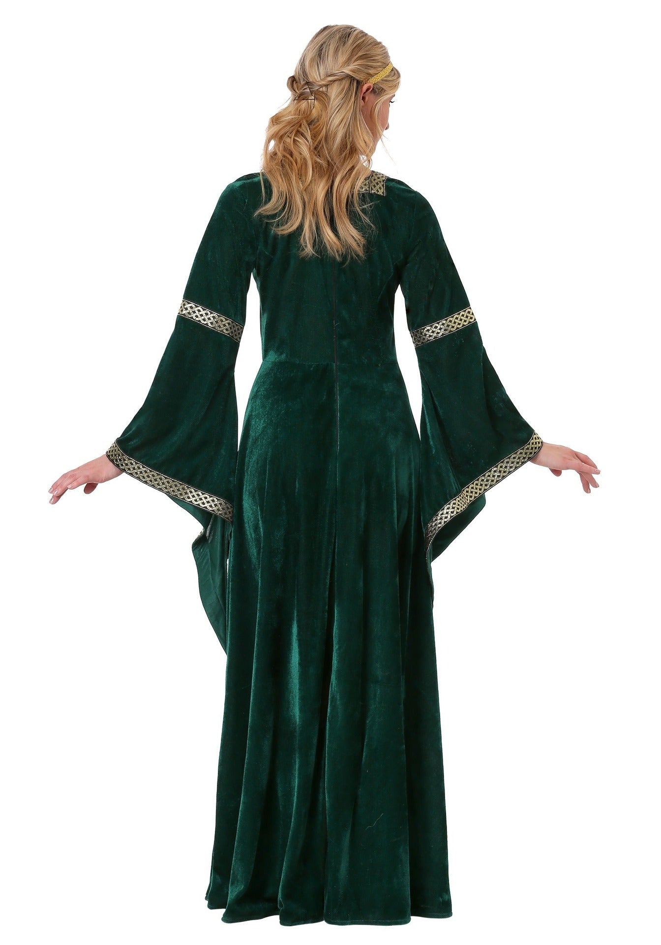 Dames Middeleeuwse Halloween Kostuum Jurk | Lange Mouwen Maxi