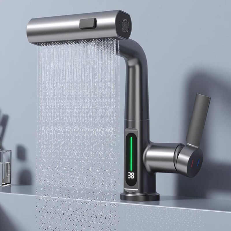 AquaElegance Digitale Kraanverhoging | Intelligente bediening met nauwkeurige digitale weergave voor modern wonen