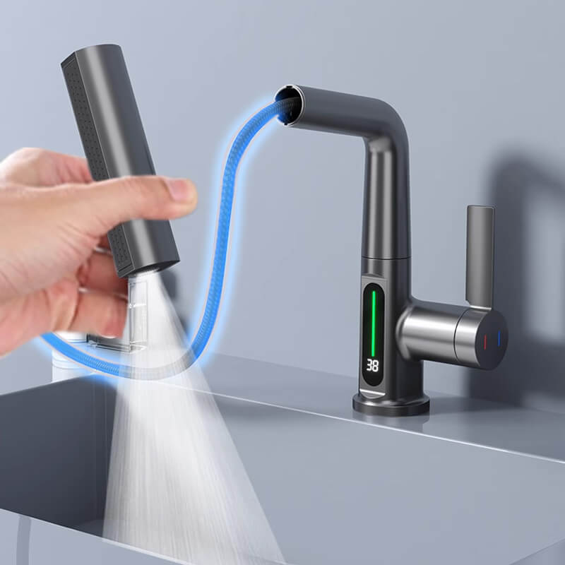 AquaElegance Digitale Kraanverhoging | Intelligente bediening met nauwkeurige digitale weergave voor modern wonen