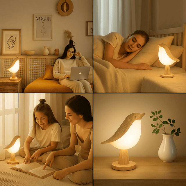 LumiNest Zachte Nachtlamp | Een charmante lamp die je ruimte kalmeert en verfraait