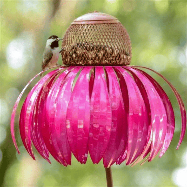 FloraNest Vogelvoederhuis | Geniet van gratis Kegelbloemen voor een kleurrijke tuin