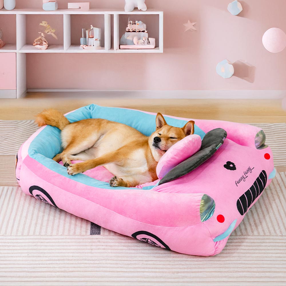 FurElegance Classic Convertible Raceauto Bed | Luxe bolster hondenbed voor stijlvolle comfort en ondersteuning